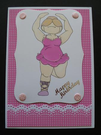 Plump Ballet Doodles Digital Stamp by Carol Sear