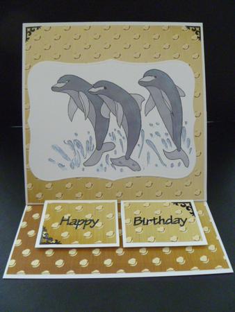 Spirited Dolphins 2-digital Stamps by Carol Sear