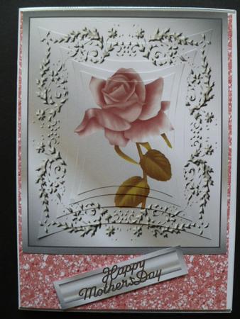 Red Glitter A4 Background by Carol Sear