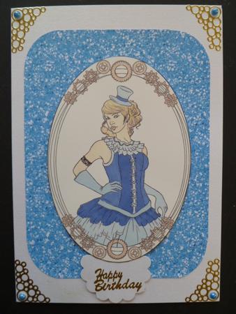 Steampunk Lady Digital Stamp Sheet by Carol Sear