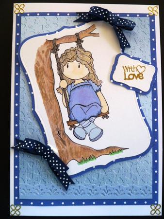 'metallic Hearts Embossed' Backing Paper by Carol Sear