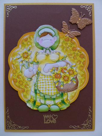 Daffodil Flower Seller Doodles Pyramage by Carol Sear