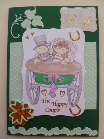 Wedding Carriage Doodles Digital Stamp by Carol Sear