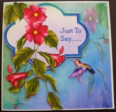 Just to Say Humming Bird Step by Step by Carol Sear