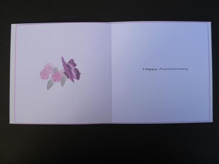 Flowers and Butterflies Blank Insert by Carol Sear
