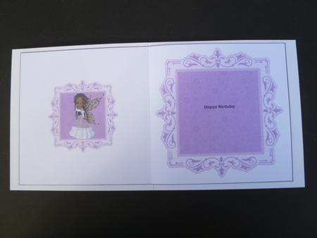 Fairy Kiss Blank in Purple by Carol Sear