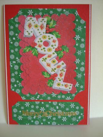 Christmas Noel Scallop Pyramid Toppers by Carol Sear