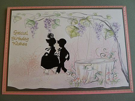 2 A5 Backgrounds for Your Decoupage Ladies & Rubber Stamps by Carol Sear
