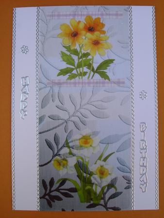Elegant Metallic Words Matching Backing Paper by Carol Sear