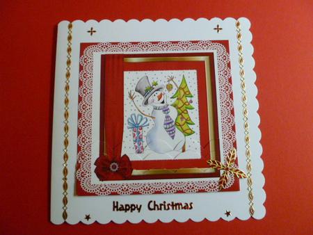 Christmas Jolly Snowman by Carol Sear
