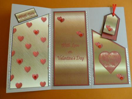 Red and Gold Valentine by Carol Sear