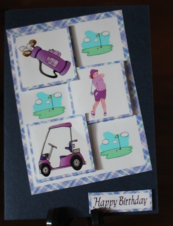 Three Squares - Ladies Golf by Carol Van Der Helm