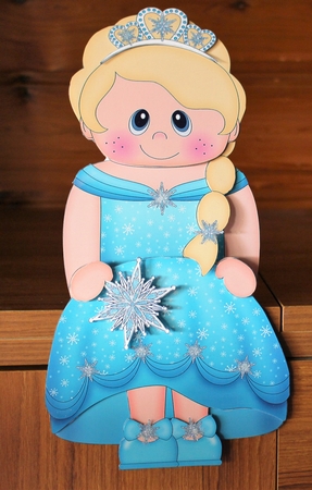 3D on the Shelf Card Kit - Little Ice Princess Krystal by Carol Van Der Helm