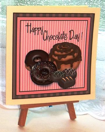 Pink Happy Chocolate Day! by Carol Vaughan