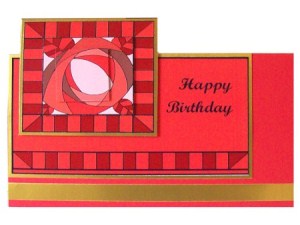 Red Art Deco by Carol Dunne