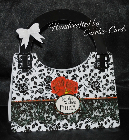 PS113 Damask Handbag  by Carole Keeble