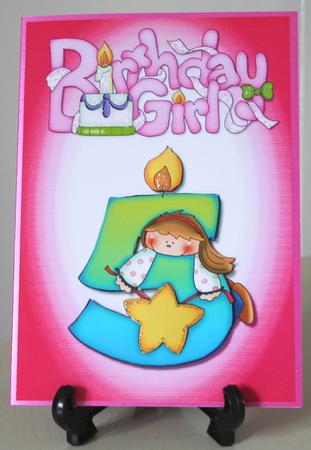 Boys 5th Birthday Quick Card by Carole Keeble