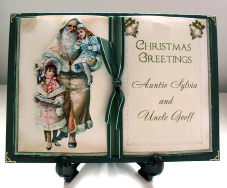 Vintage Santa and Children Old Book by Carole Keeble