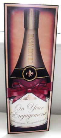 Dl Engagement Champers in a Box with Top N Bottom Stacker by Carole Keeble