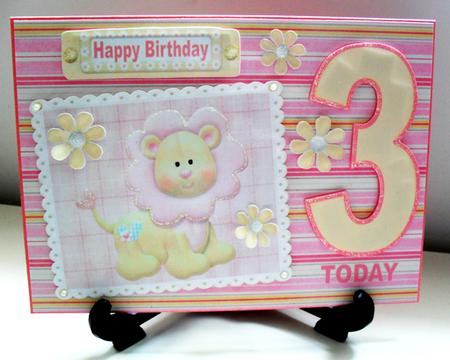 Cute Pink & Yellow Lion Pyramids by Carole Keeble