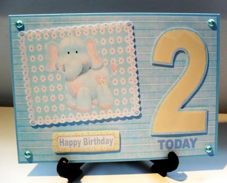 Cute Blue Elephant Pyramids by Carole Keeble