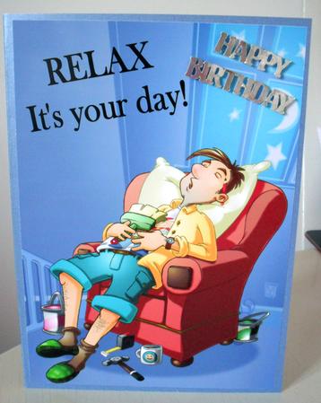 Sleepy D.i.y.dad. A4 by Carole Keeble