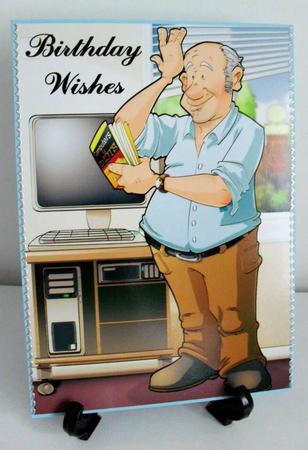 Old P.c. Dude A4 by Carole Keeble