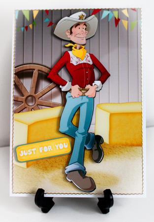 Line Dancer Dude A4 by Carole Keeble