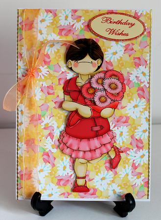 Make Your Own Bouquet Doodles Pink Daisy by Carole Keeble