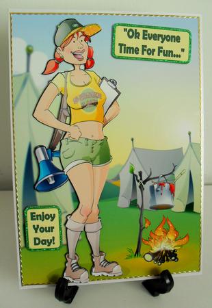 Lady Camp Counsellor/leader A4 by Carole Keeble