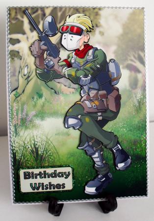 Paintball Dude A4 by Carole Keeble
