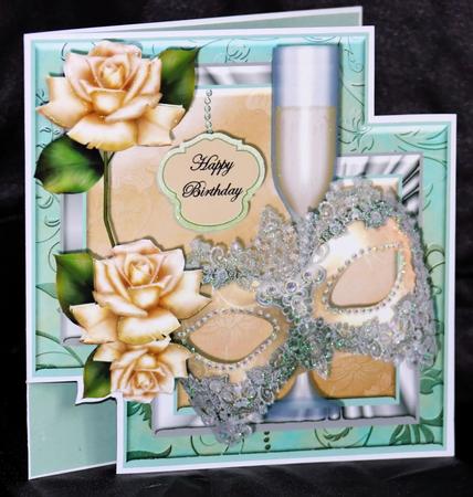 Creative Corners - Masking the Celebration by Carole Keeble