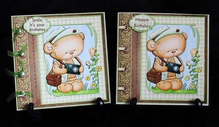 Photographer Ted Smile Please Card Topper & Decoupage by Carole Keeble