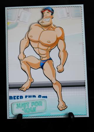 Swimmer Dude by Carole Keeble