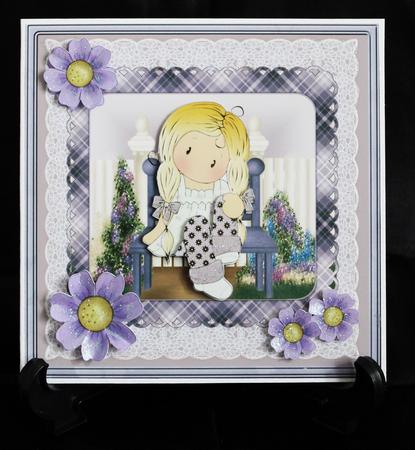 Enjoying the Quiet Moment 7x7 Card by Carole Keeble