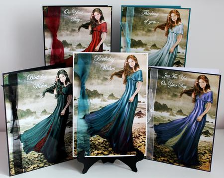 Lady Guinevere A4 (blue) by Carole Keeble