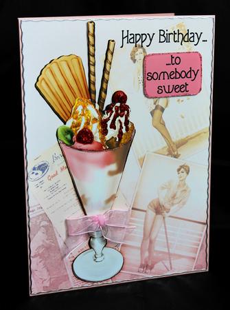Ice Cream Sundae A4 by Carole Keeble