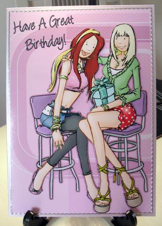 Teen Friends/daughter/sister A4. by Carole Keeble