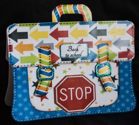 Schoolbag Card Stop by Carole Keeble