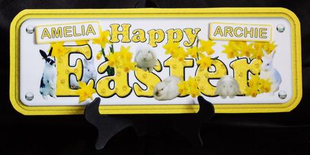 Bunny Easter Sign by Carole Keeble