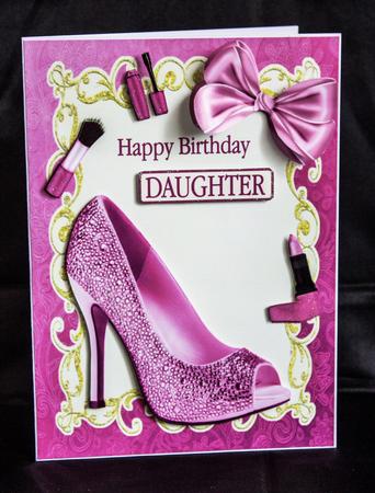 Hot Pink Shoe & Make Up A4 by Carole Keeble