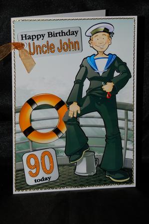 Navy Sailor Dude. by Carole Keeble