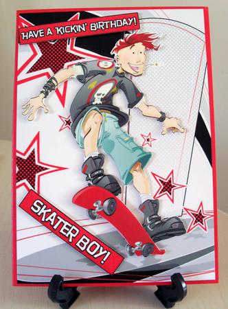 Skater Dude Quick Card. by Carole Keeble