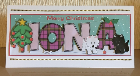 Playful Jazz Dogs IONA large dl by Carole McGregor