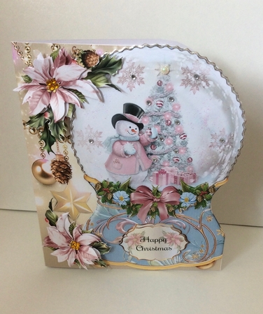Bumper Kit  of 4 Christmas Snowglobe Shaped Collection of Cards by Carole McGregor