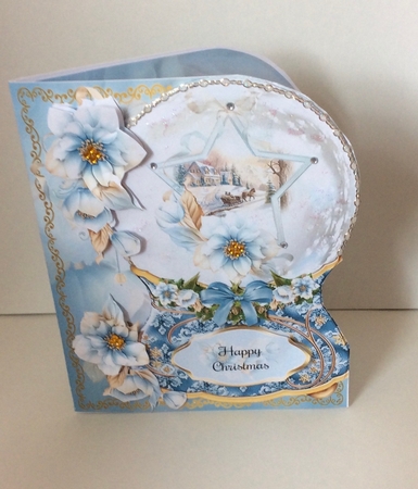 Bumper Kit  of 4 Christmas Snowglobe Shaped Collection of Cards by Carole McGregor