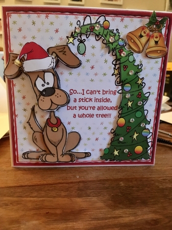 7x7 Woofy Christmas mini kit by Carole McGregor