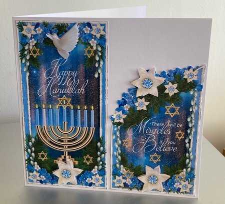 HAPPY HANUKKAH - CASCADE SHEET by Carole McGregor