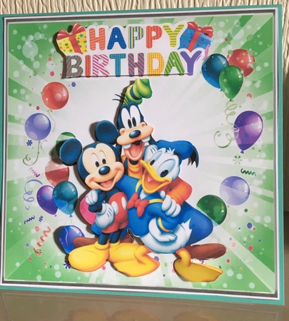 best of friends, the fab trio birthday party with balloons 8x8 by Carole McGregor
