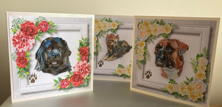 Beautiful Dogs & Camellias QUICK TOPPER Bumper Kit by Carole McGregor